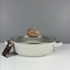 Masterclass Premium Cookware Collection 9.5" 2.6 qt Low Casserole Pot Pan NEW